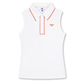 WAAC Tipping Sleeveless Pique Golf Polo White - 24 Women
