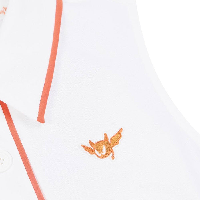 WAAC Tipping Sleeveless Pique Golf Polo White - 24 Women