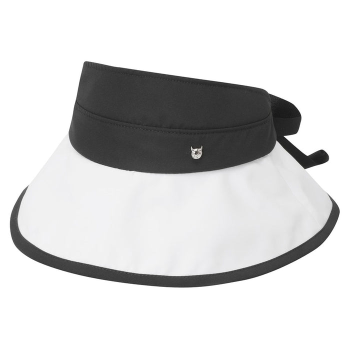 WAAC Top Opened Ribbon Golf Bucket Hat Black - 23 Women