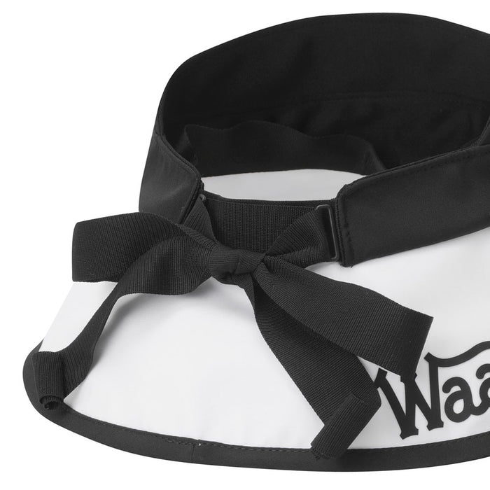 WAAC Top Opened Ribbon Golf Bucket Hat Black - 23 Women